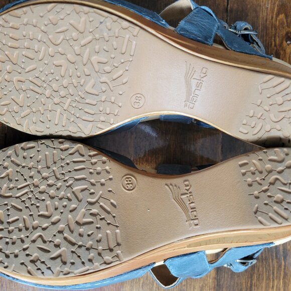 Dansko Wedge Mary Jane 38 Blue - Picture 5 of 6